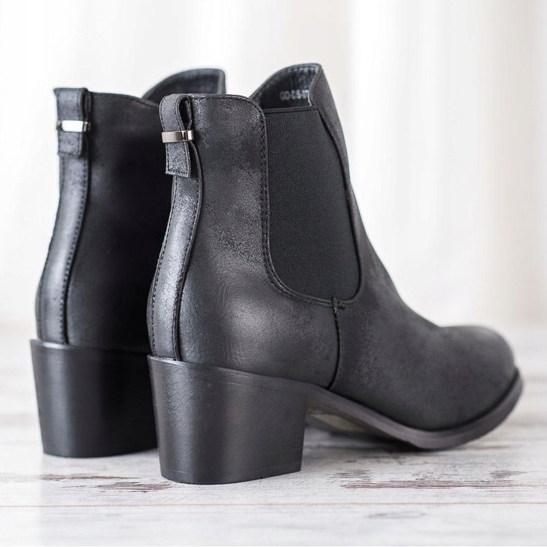 Goodin Kényelmes Chelsea csizma fekete 1