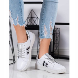 Filippo Bőr cipő a platformon fehér 1