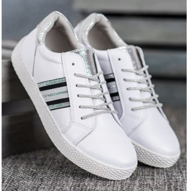 Filippo Bőr cipő a platformon fehér 2