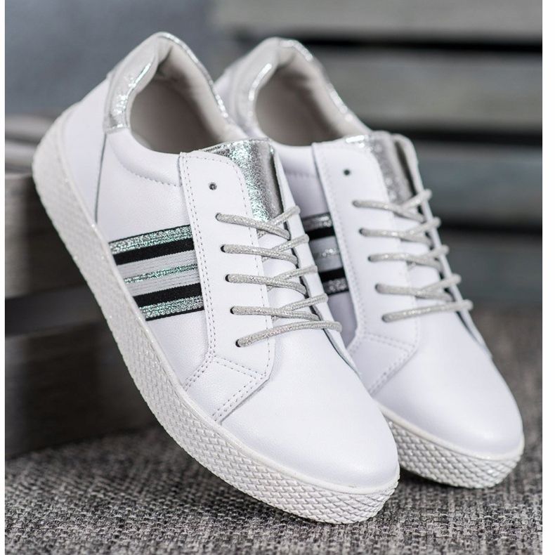 Filippo Bőr cipő a platformon fehér 2