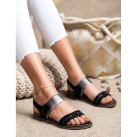 Sergio Leone Slip-On szandál fekete 2