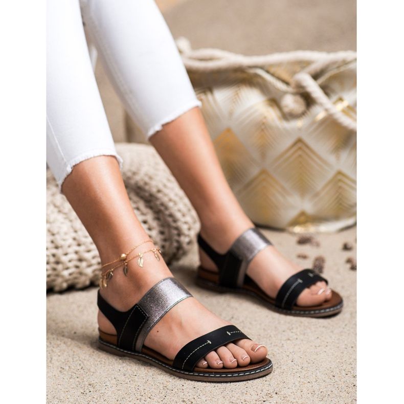 Sergio Leone Slip-On szandál fekete 2