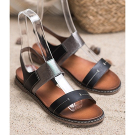 Sergio Leone Slip-On szandál fekete 1