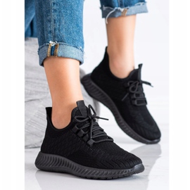 SUPER COOL Áttört sportcipő fekete 1