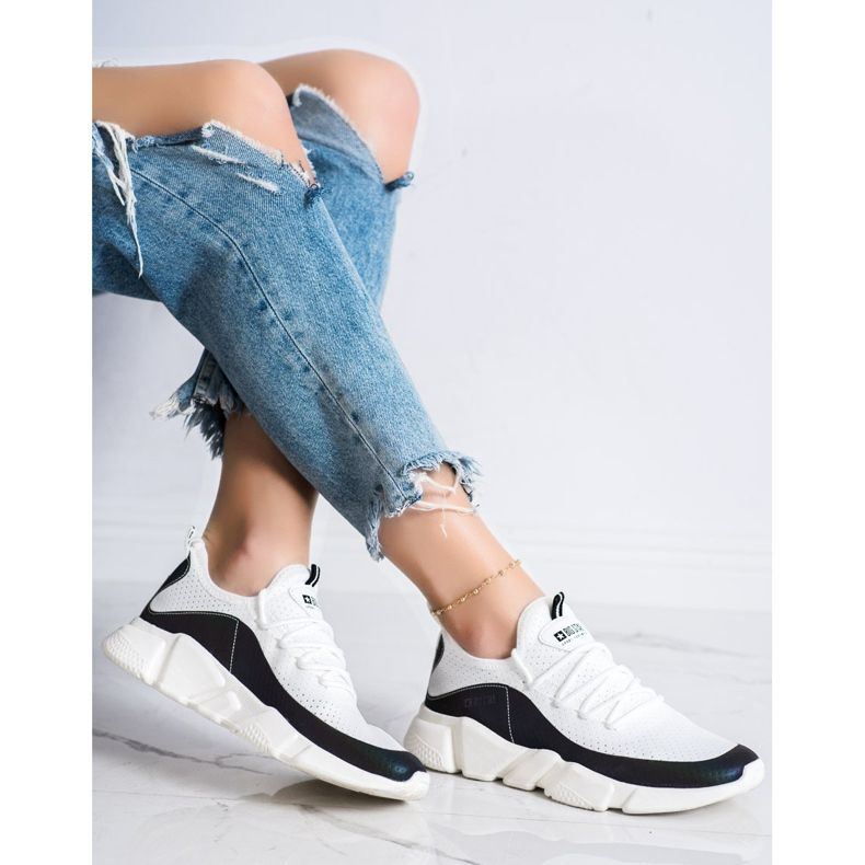 Női cipők Big Star FF274A052 fehér fekete 2