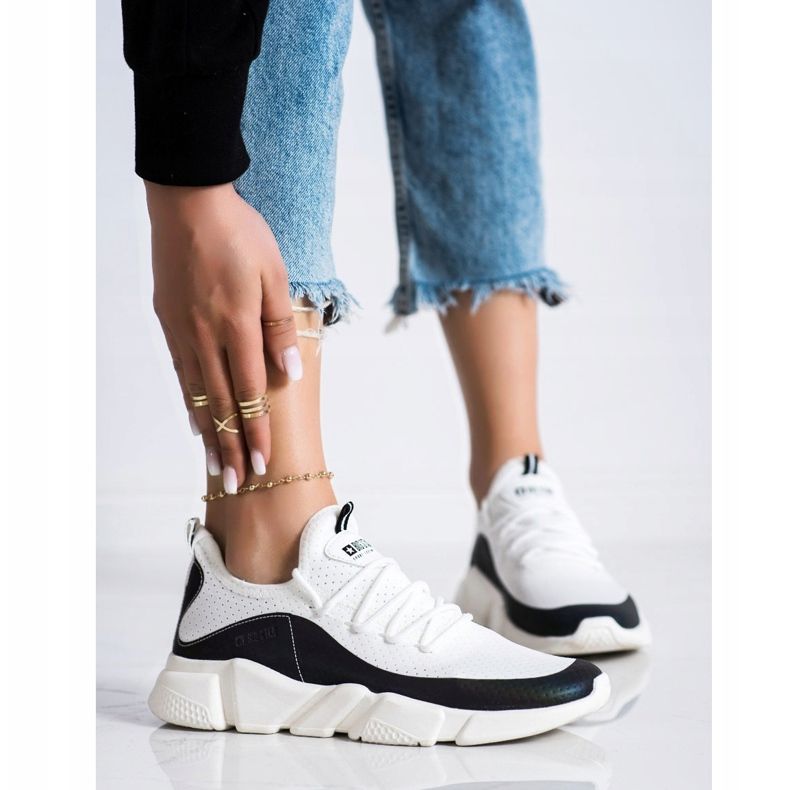 Női cipők Big Star FF274A052 fehér fekete 1