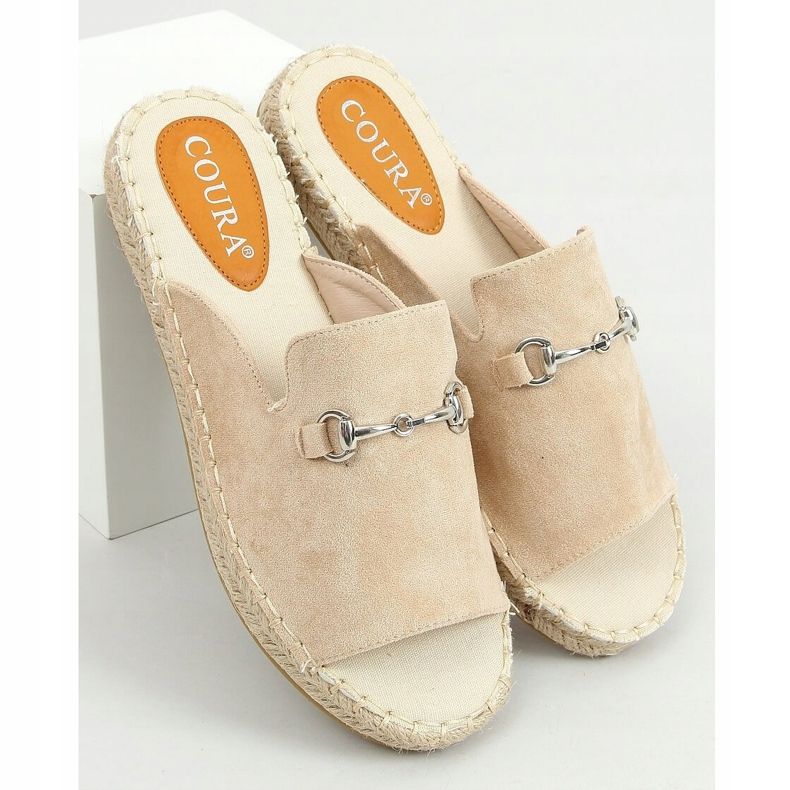 Bézs espadrilles papucs csattal 8294 Bézs 1 Bézs espadrilles papucs csattal 8294 Bézs 1