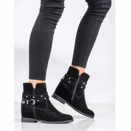 Filippo Díszített bőr csizma fekete 1