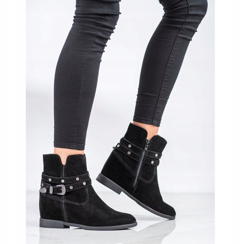 Filippo Díszített bőr csizma fekete 1