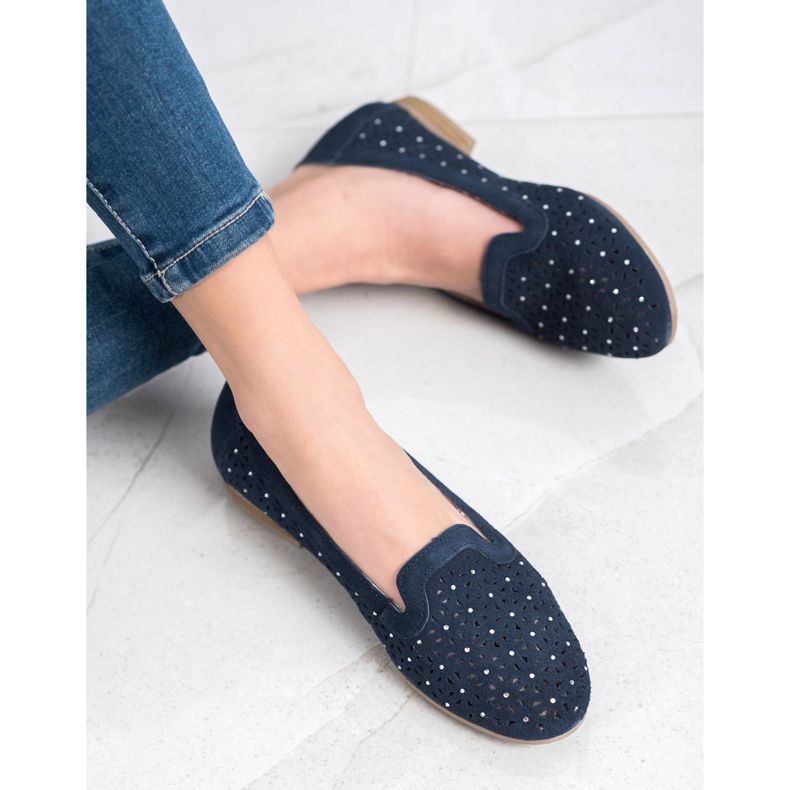 Filippo Bőr urak köbös cirkóniummal sötétkék 2