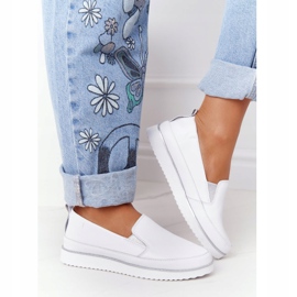 Női cipők Slip-On S.Barski White fehér 2