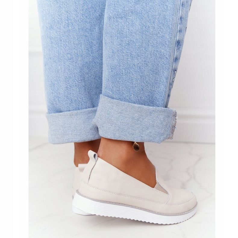 S.Barski Női cipők Slip-On S. Barski Beige bézs 2