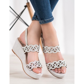 Aclys Wedge szandál szürke 1