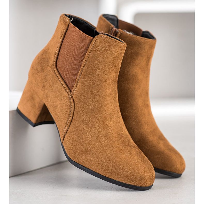 Clowse Klasszikus velúr csizma barna 1