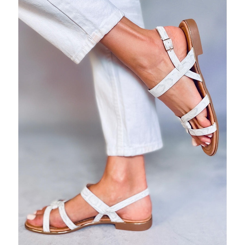 Ezüst női szandál H8-176 Ezüst 2