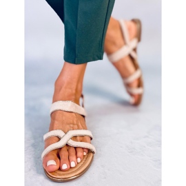 Női bézs szandál H8-177 Bézs 1