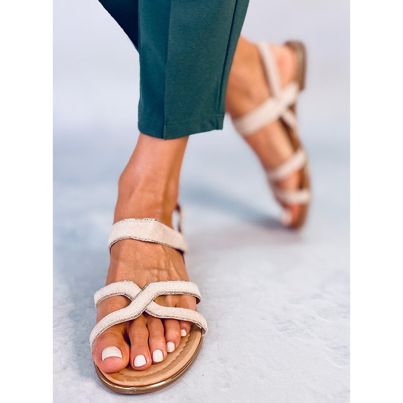 Női bézs szandál H8-177 Bézs 1