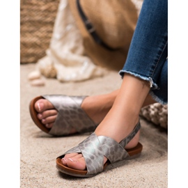 Kylie Foltos szandál szürke 1