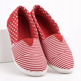 SHELOVET Textil Slipons piros 1 SHELOVET Textil Slipons piros 1