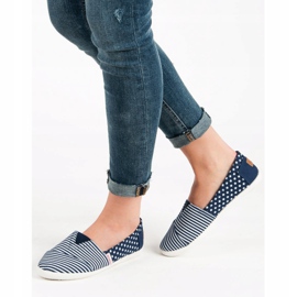 SHELOVET Textil Slipons kék 2