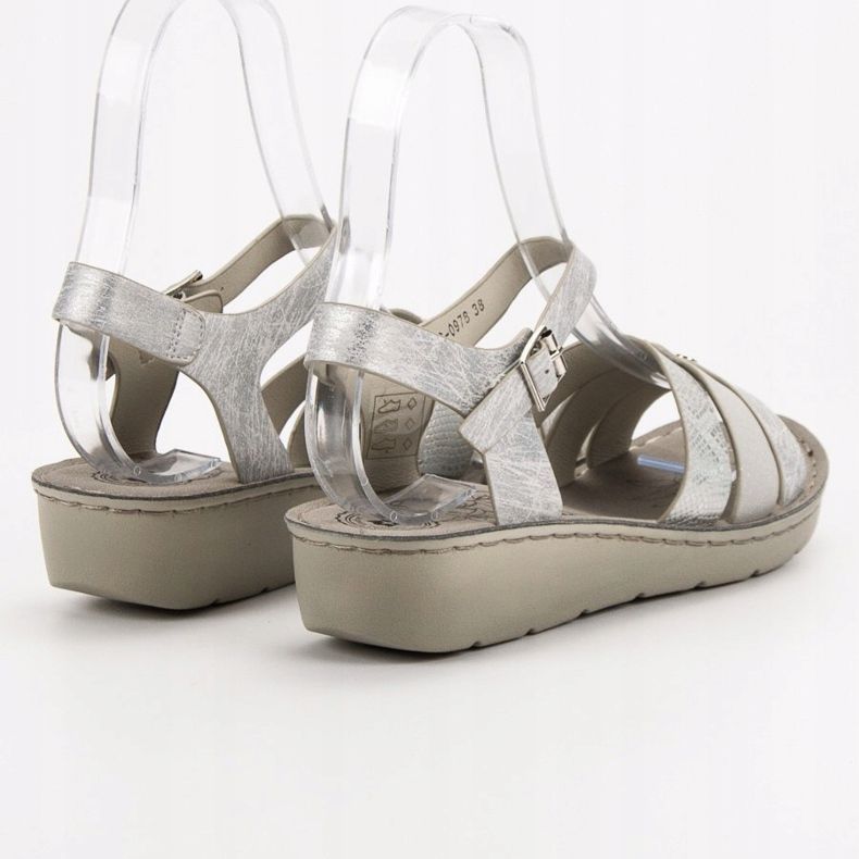Evento Ezüst szandál szürke 1