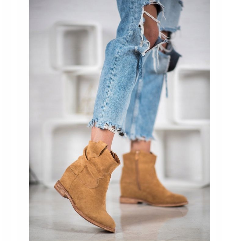 Bella Paris Cowboy csizma ék barna 2