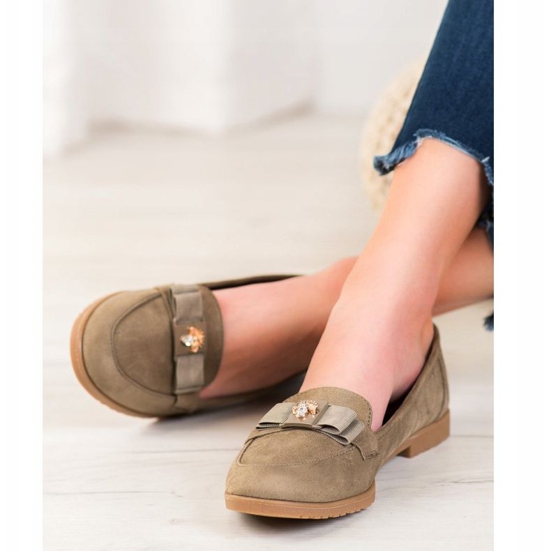 Miss Laura Urak dekoratív íjjal khaki zöld 2