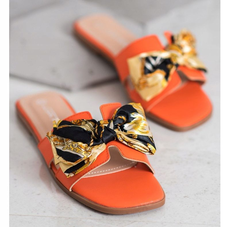 SHELOVET Elegáns papucs narancs 2