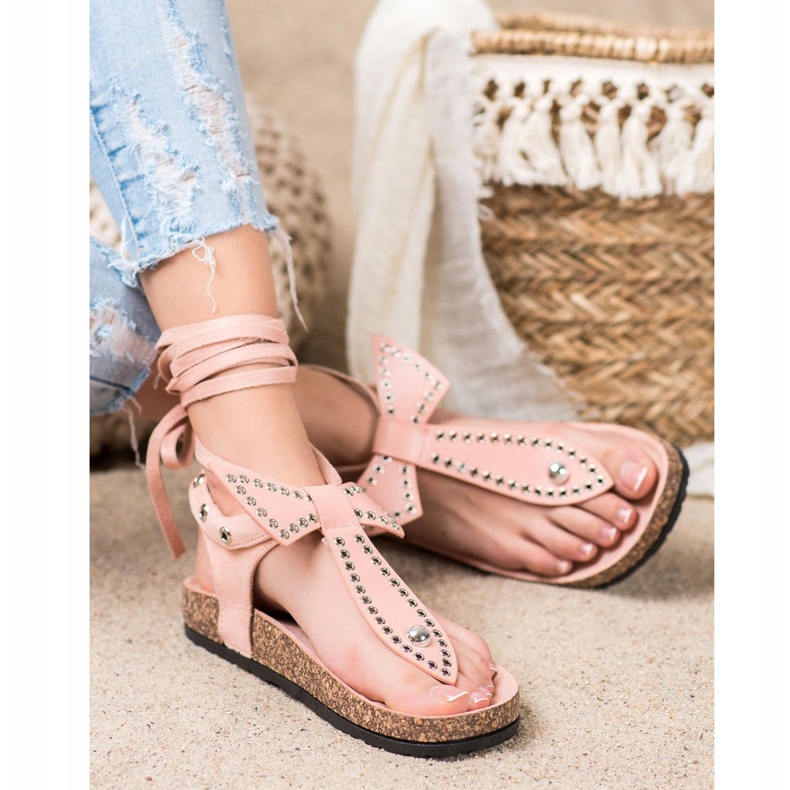 Seastar Kötve papucs szandál rózsaszín 2