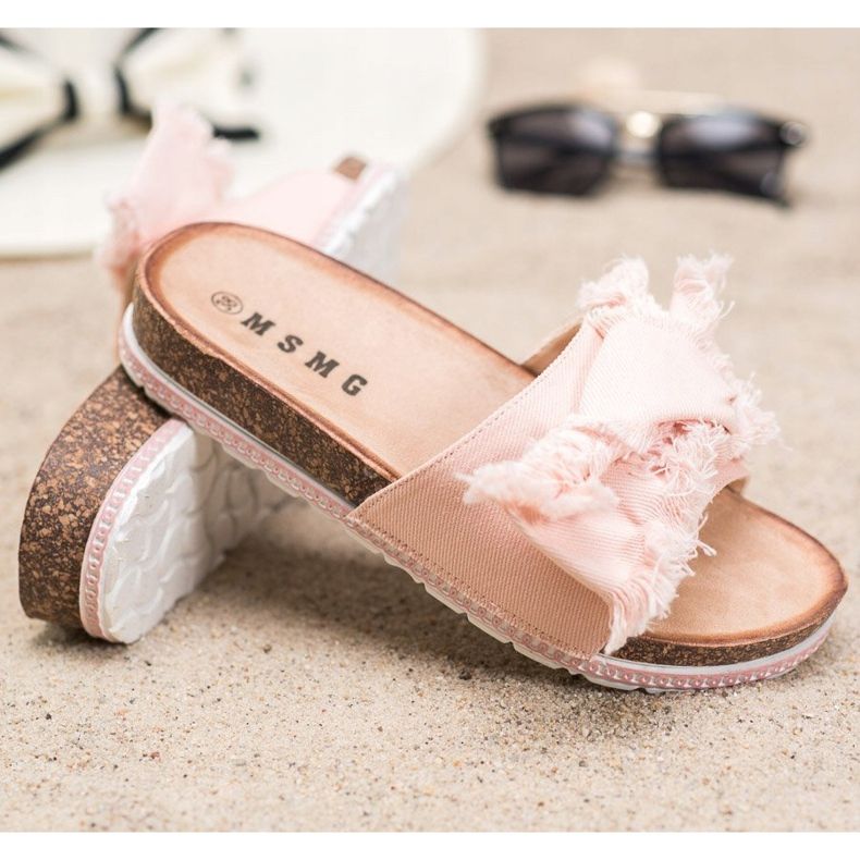 SHELOVET Textil papucs rózsaszín 1 SHELOVET Textil papucs rózsaszín 1