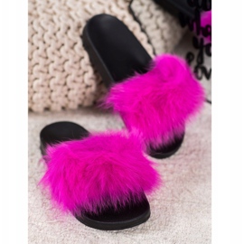 Seastar Papucs szőrmével rózsaszín 1