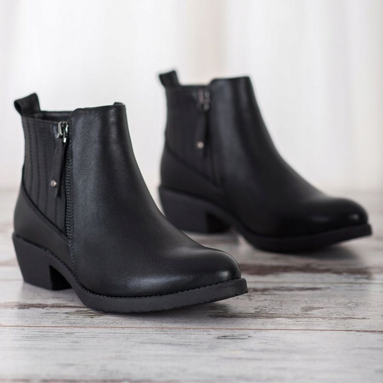 Bella Paris Meleg csizma cipzárral fekete 2