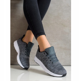 SHELOVET Könnyű fűzős cipők szürke 2