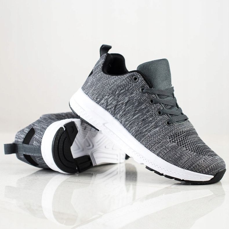 SHELOVET Könnyű fűzős cipők szürke 1