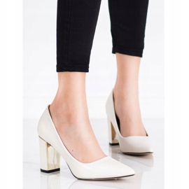 Goodin Stílusos szivattyú magas sarkú cipőben bézs 1