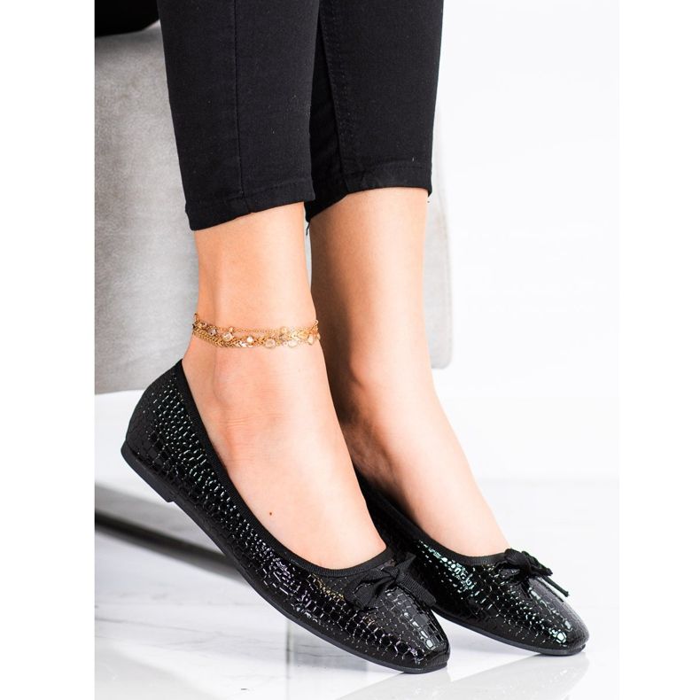 Goodin Öko bőr balerinák fekete 1