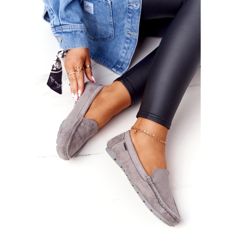 PH1 Női velúr cipők Szürke San Marino 2