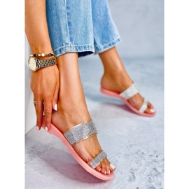 Rózsaszín BG51 Rózsaszín szilikon papucs ezüst 1 Rózsaszín BG51 Rózsaszín szilikon papucs ezüst 1