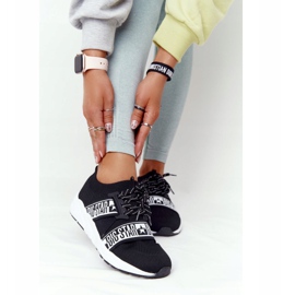 Női sportcipő Memory Foam Big Star HH274359 Fekete fehér 2