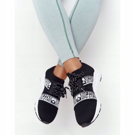 Női sportcipő Memory Foam Big Star HH274359 Fekete fehér 1