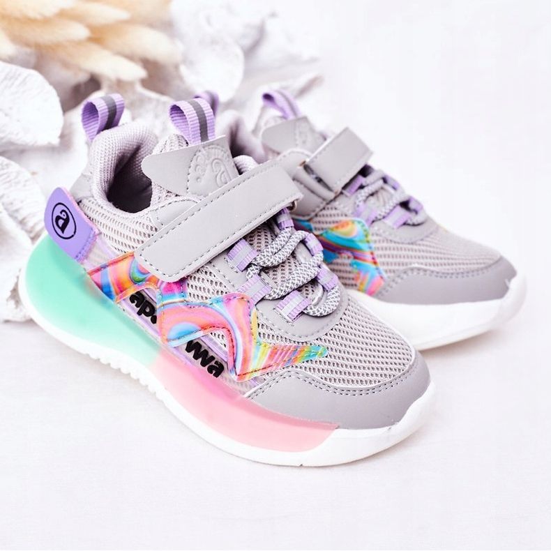 Apawwa Gyermek sportcipő Cipők Szürke ugrás sokszínű 1