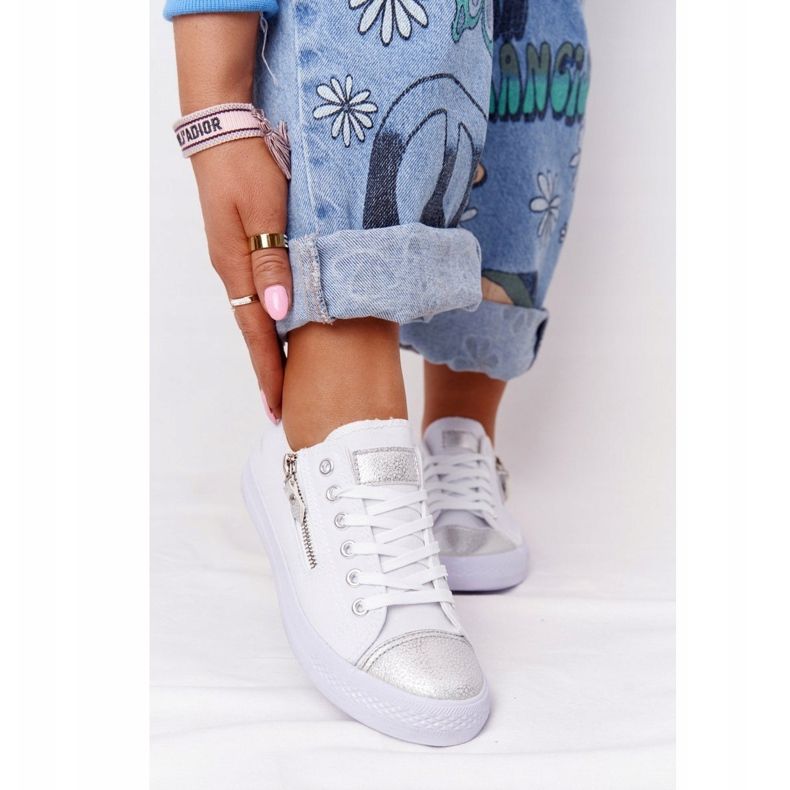 Női cipők Fehér-Ezüst Fesztivál 2