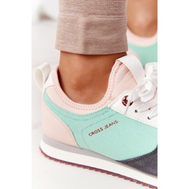 Cross Jeans Sportcipők Memory Foam Cross Farmer HH2R4049C Zöld-rózsaszín 2 Cross Jeans Sportcipők Memory Foam Cross Farmer HH2R4049C Zöld-rózsaszín 2