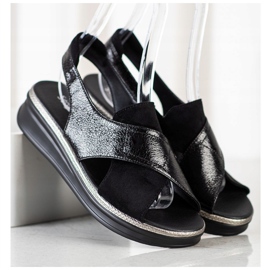 Sergio Leone Slip-On szandál fekete 1