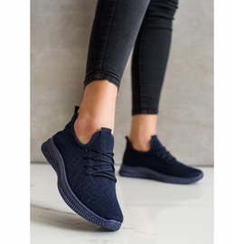 SHELOVET Áttört sportcipő sötétkék kék 2