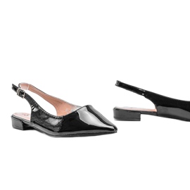 Fekete lapos lapos balerinák Tia 1