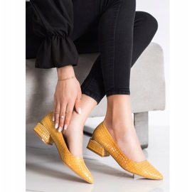 Goodin Sárga szivattyúk Snake Print 1