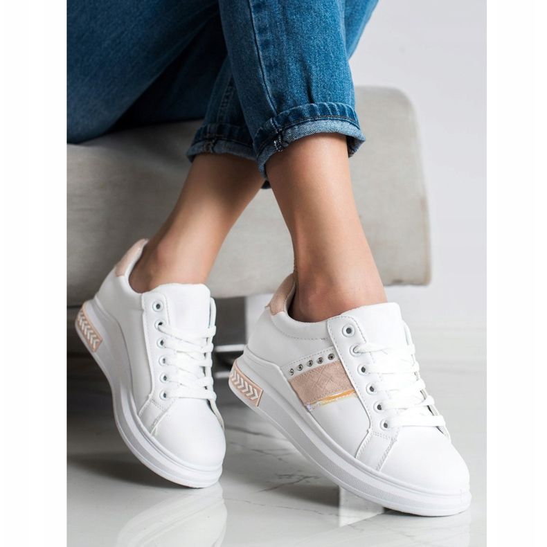 SHELOVET Alkalmi cipők fehér 1