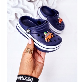 Gyermek habpapucs Crooks Navy Blue Lazy Day sötétkék 2