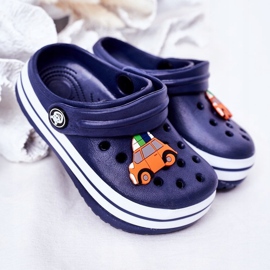 Gyermek habpapucs Crooks Navy Blue Lazy Day sötétkék 1